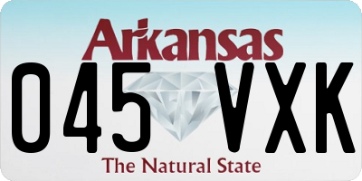 AR license plate 045VXK