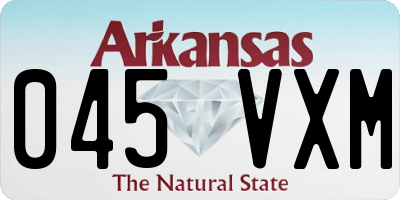 AR license plate 045VXM