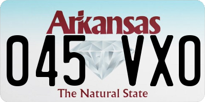 AR license plate 045VXO