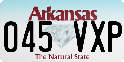 AR license plate 045VXP