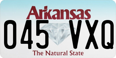 AR license plate 045VXQ