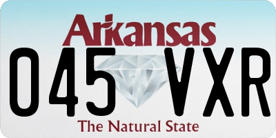 AR license plate 045VXR
