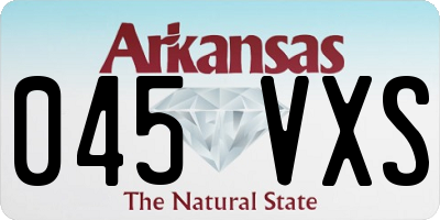 AR license plate 045VXS