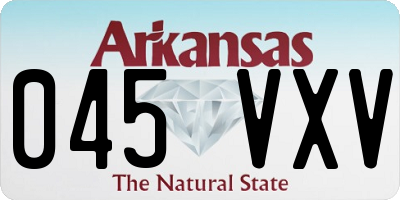 AR license plate 045VXV