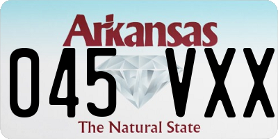 AR license plate 045VXX