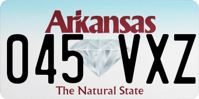 AR license plate 045VXZ