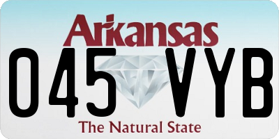 AR license plate 045VYB