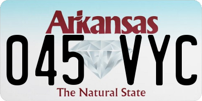 AR license plate 045VYC
