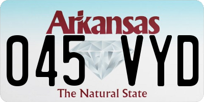 AR license plate 045VYD