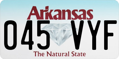 AR license plate 045VYF