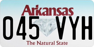 AR license plate 045VYH