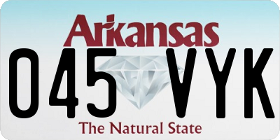 AR license plate 045VYK