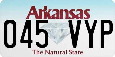 AR license plate 045VYP