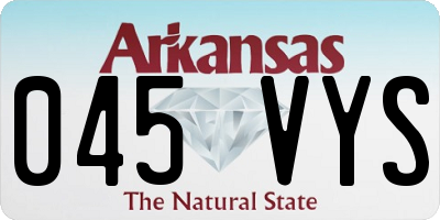 AR license plate 045VYS