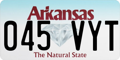 AR license plate 045VYT