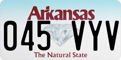 AR license plate 045VYV