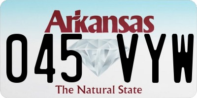 AR license plate 045VYW
