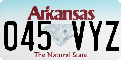 AR license plate 045VYZ