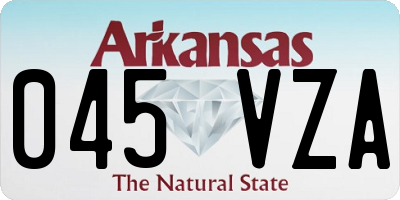 AR license plate 045VZA