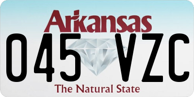 AR license plate 045VZC