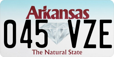 AR license plate 045VZE
