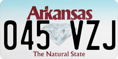 AR license plate 045VZJ