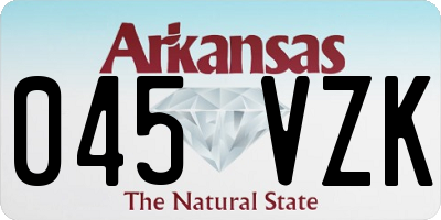 AR license plate 045VZK