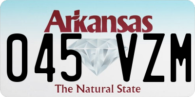 AR license plate 045VZM