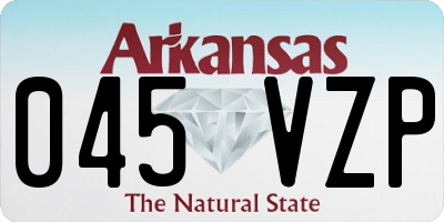 AR license plate 045VZP