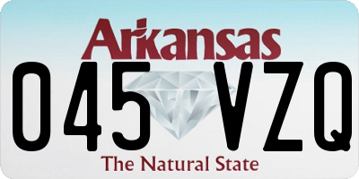 AR license plate 045VZQ
