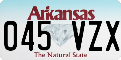 AR license plate 045VZX