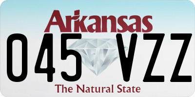 AR license plate 045VZZ