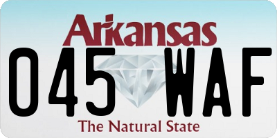 AR license plate 045WAF