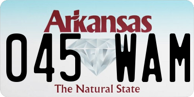 AR license plate 045WAM