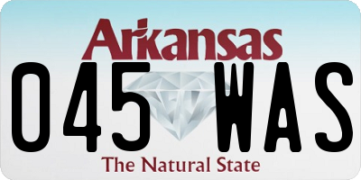 AR license plate 045WAS
