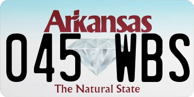 AR license plate 045WBS