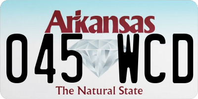 AR license plate 045WCD