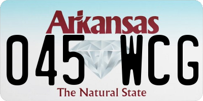 AR license plate 045WCG