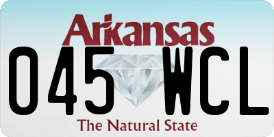 AR license plate 045WCL