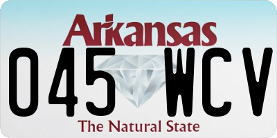 AR license plate 045WCV
