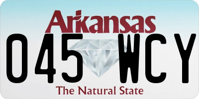 AR license plate 045WCY