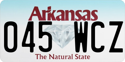 AR license plate 045WCZ