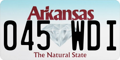 AR license plate 045WDI