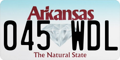 AR license plate 045WDL