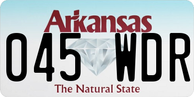 AR license plate 045WDR