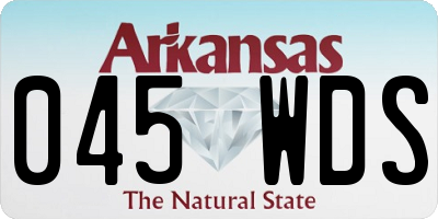 AR license plate 045WDS