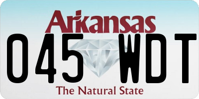 AR license plate 045WDT