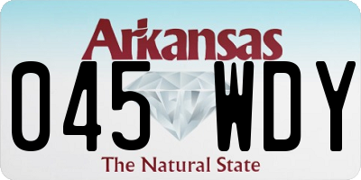 AR license plate 045WDY