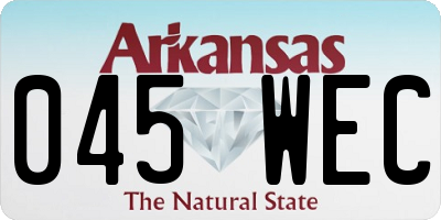 AR license plate 045WEC