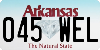 AR license plate 045WEL